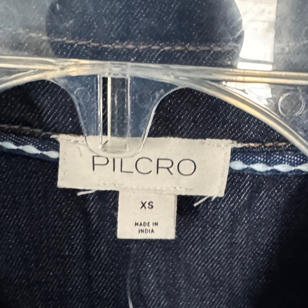 Pilcro Dark Blue Denim Mini Dress - Picture 4 of 8